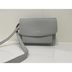 Pixie Mood Vegan Leather Zoe Small Crossbody Shoulder Bag Purse Handbag Grey EUC